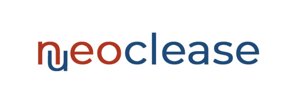 Old Neoclease logo: a DNA strand woven into the first letter, which made the name look like Nueoclease.